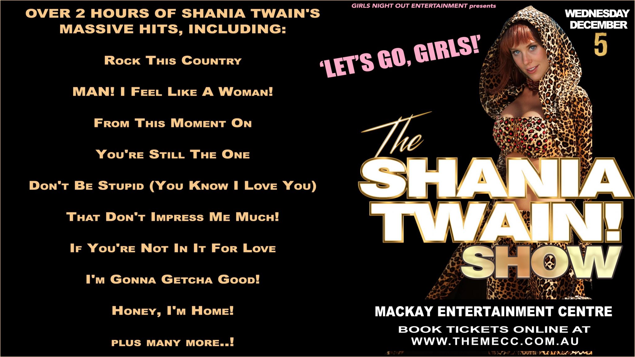 THE SHANIA TWAIN! SHOW, Australia’s Best Shania Twain Tribute Show! THE SHANIA TWAIN! SHOW, Australia's Best Shania Twain Tribute Show!